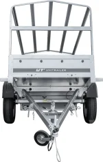Rimorchio auto a pianale ribassato Garden Trailer 200 KIPP 200x106 cm 750 kg [con struttura alta, telone alto e ruotino di sostegno] - immagine 3