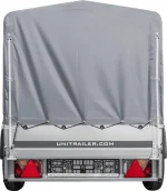 Rimorchio auto a pianale ribassato Garden Trailer 200 KIPP 200x106 cm 750 kg [con struttura alta, telone alto e ruotino di sostegno] - immagine 5