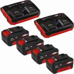 Einhell GE-CM 36/47 S HW Li (4 x batterie + 2 caricabatterie ) - immagine 3