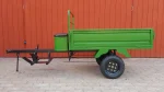 Trasportatore rimorchio per trattorino rasaerba e trattore compatto ribaltabile - immagine 2