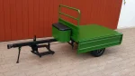 Trasportatore rimorchio per trattorino rasaerba e trattore compatto ribaltabile - immagine 6