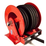 Avvolgitubo - Automatico - Aperto - 1 1/2" AG / 1 1/2" IG - Acciaio verniciato - Supporto a parete fisso